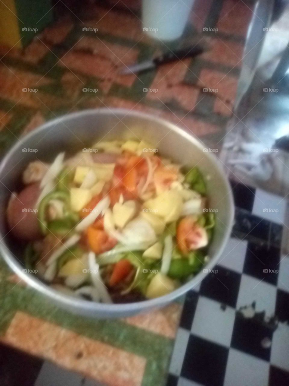 we always have to be careful when you are cooking because if you don't prepare you meet.