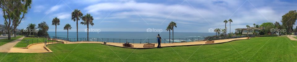 Panoramic view of Laguna Beach 
