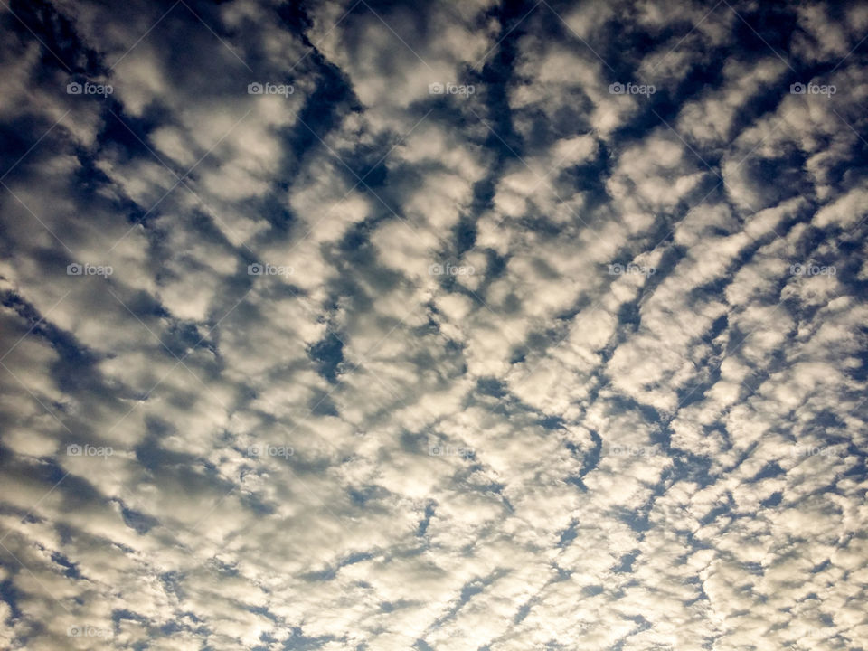 A blue sky filled with white clouds beautiful nature