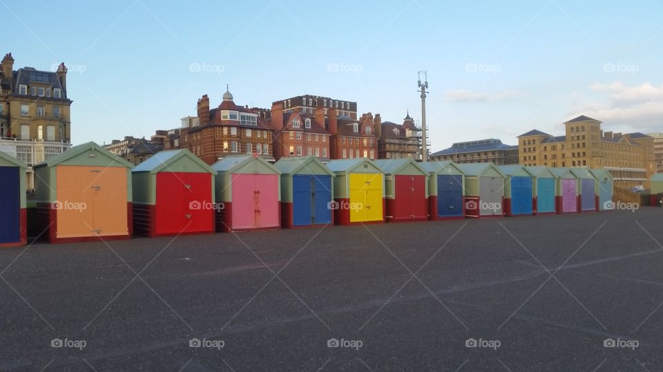 Beach huts in Brighton