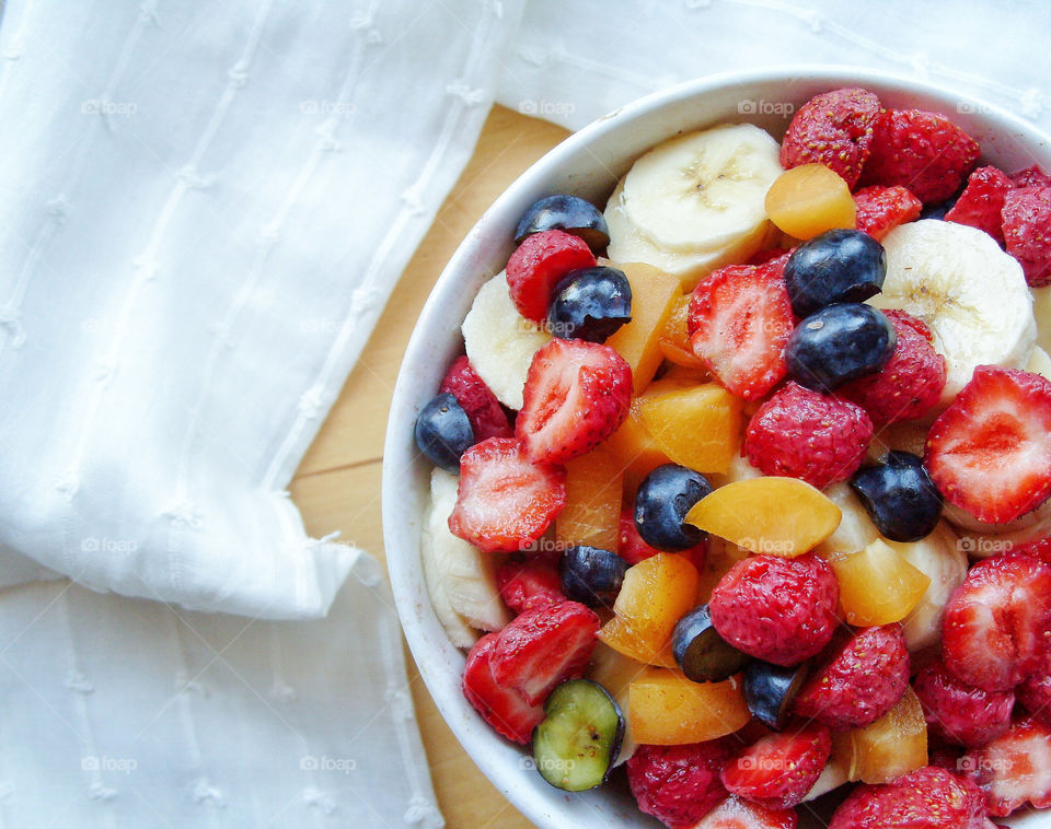 Healthy fruits for breakfast