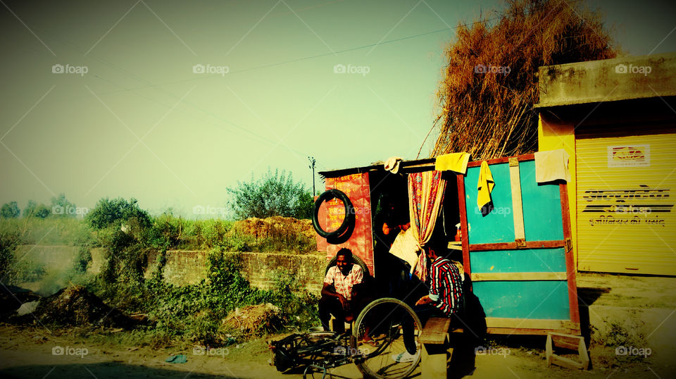 a Roadside Shop in India