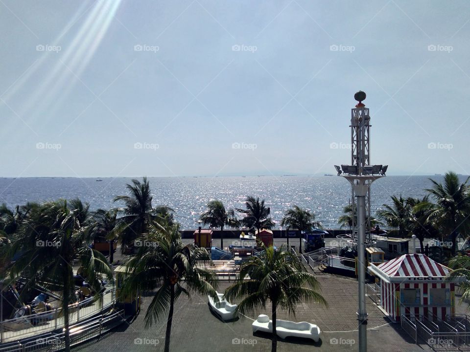 Manila bay view @ SM Mall of Asia afternoon