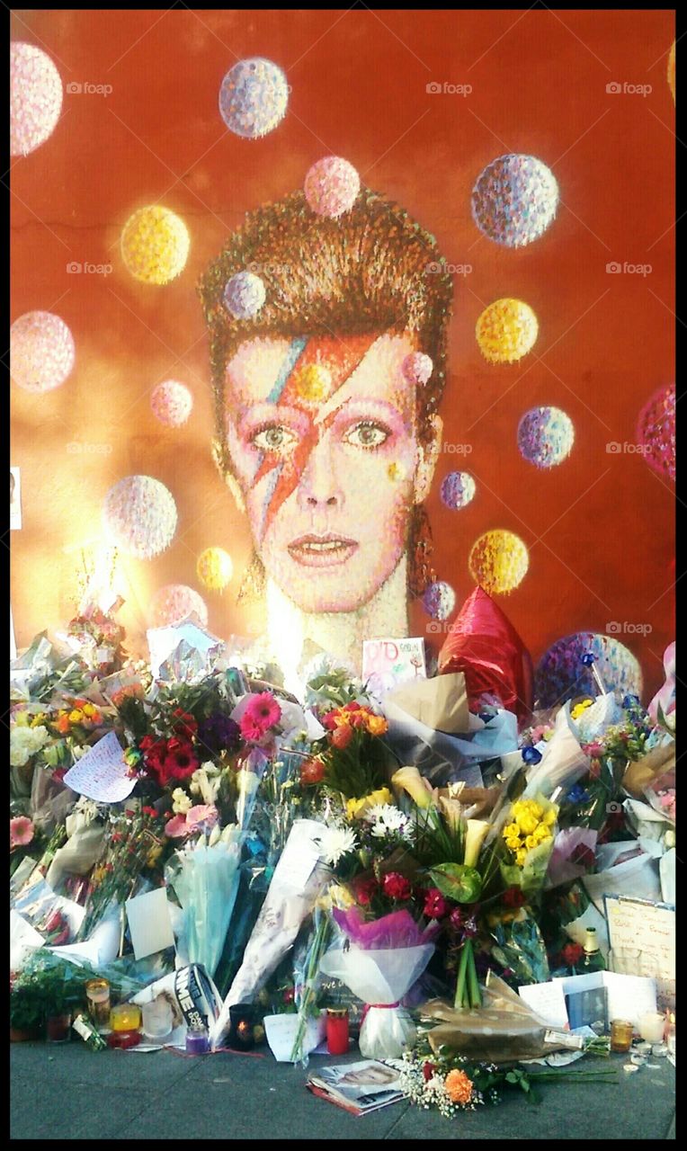 David Bowie mural. Brixton, UK. RIP ❤