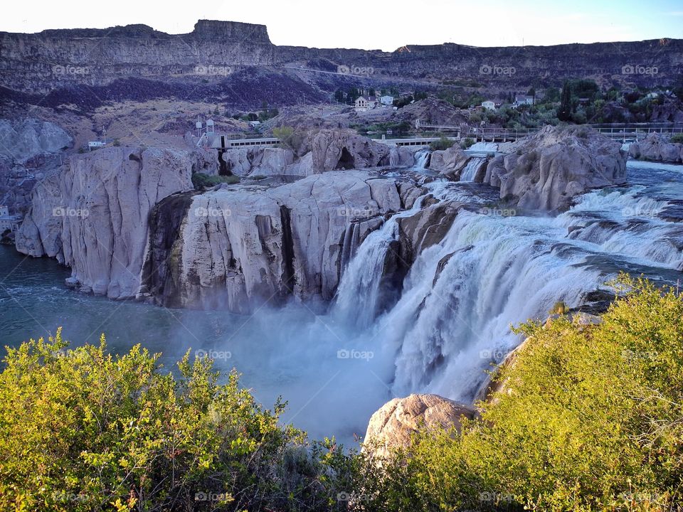 Waterfall on Snake River. 