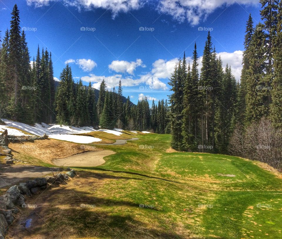 Sun Peaks golf course! 