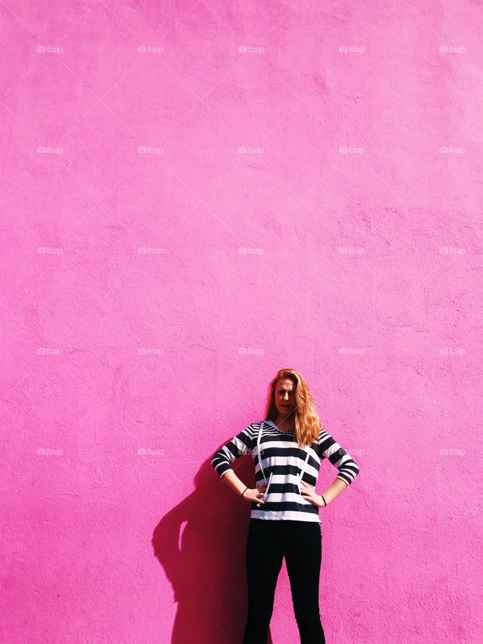 the pink wall