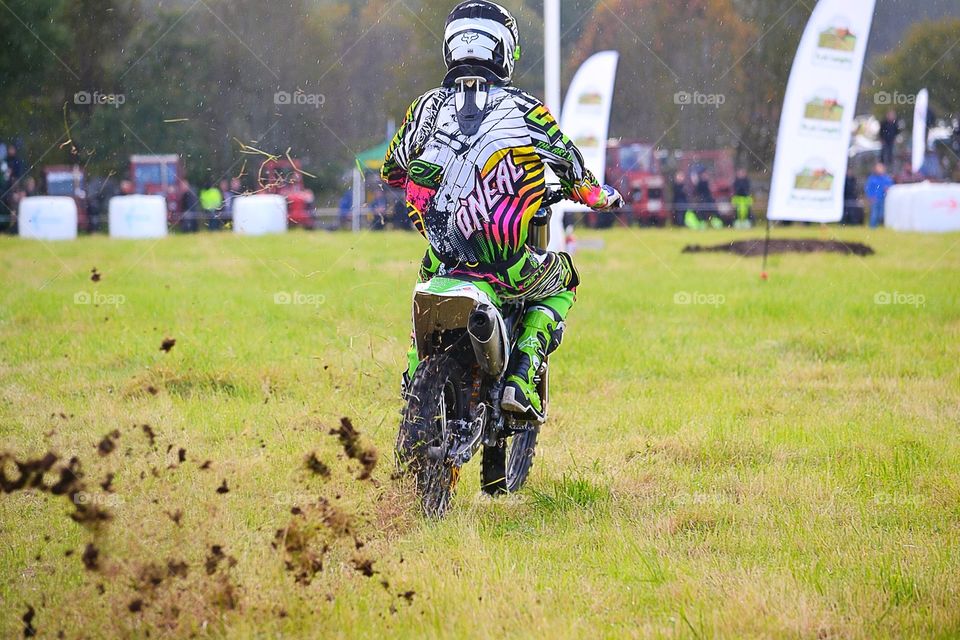 Motocross driver