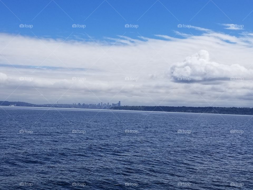 Seattle across the water