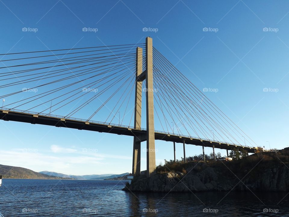 Suspension bridge in Norway 