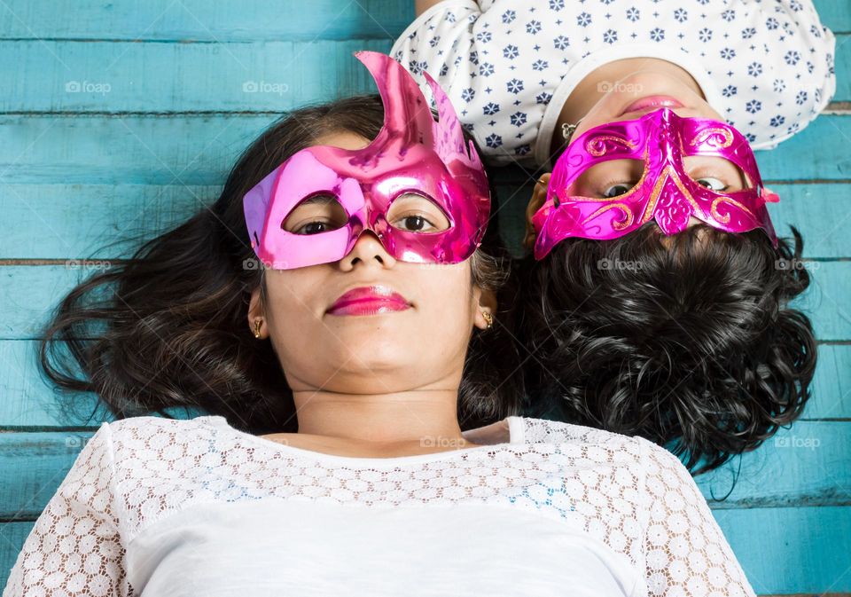 Pink eye masks.