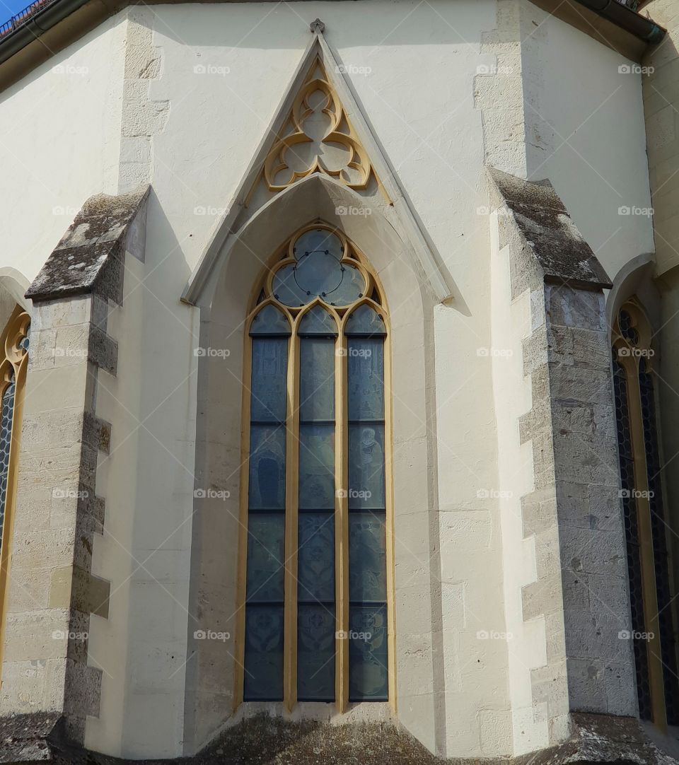 Rothenburg ob der Tauber church window