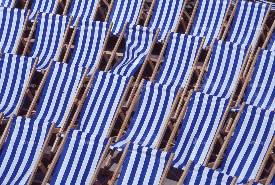 Empty deckchairs