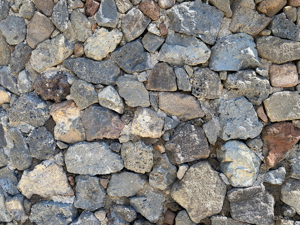 Rough stone wall