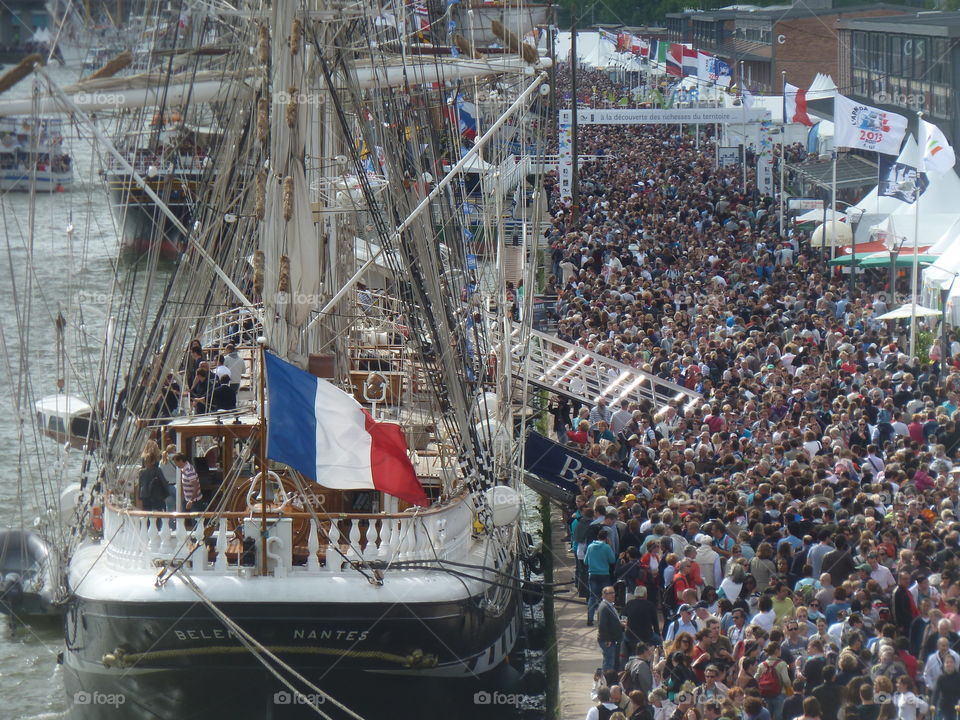sailboat at the armada of Rouen