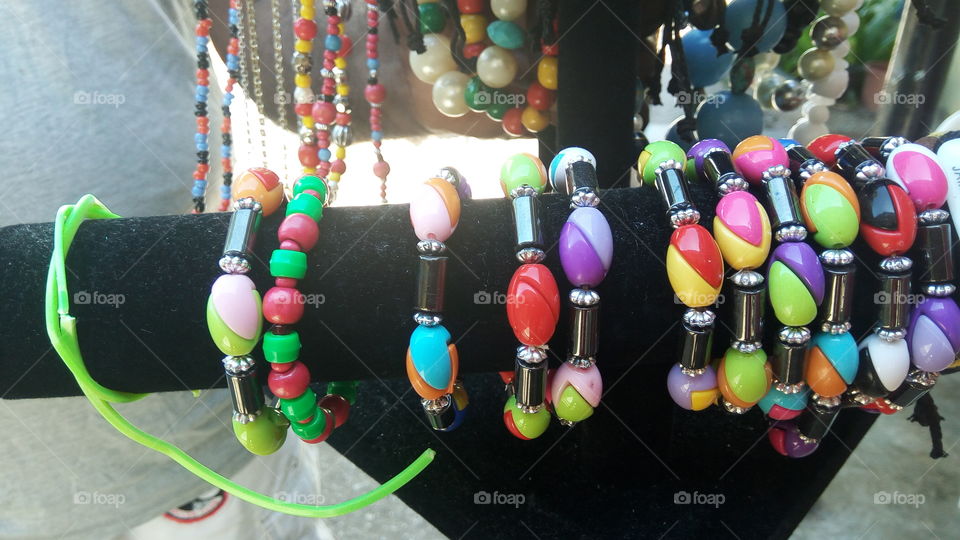 array of beads