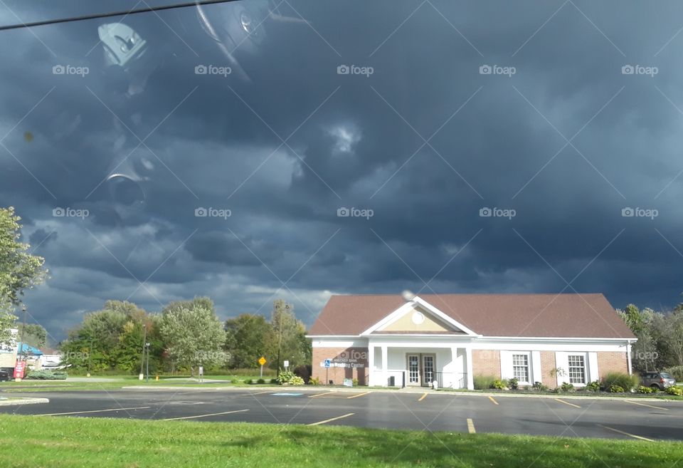 storm in the distance