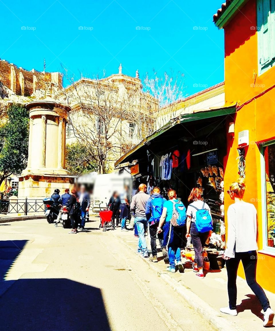 Athens plaka old town