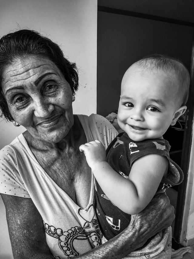 Grandma and grandson