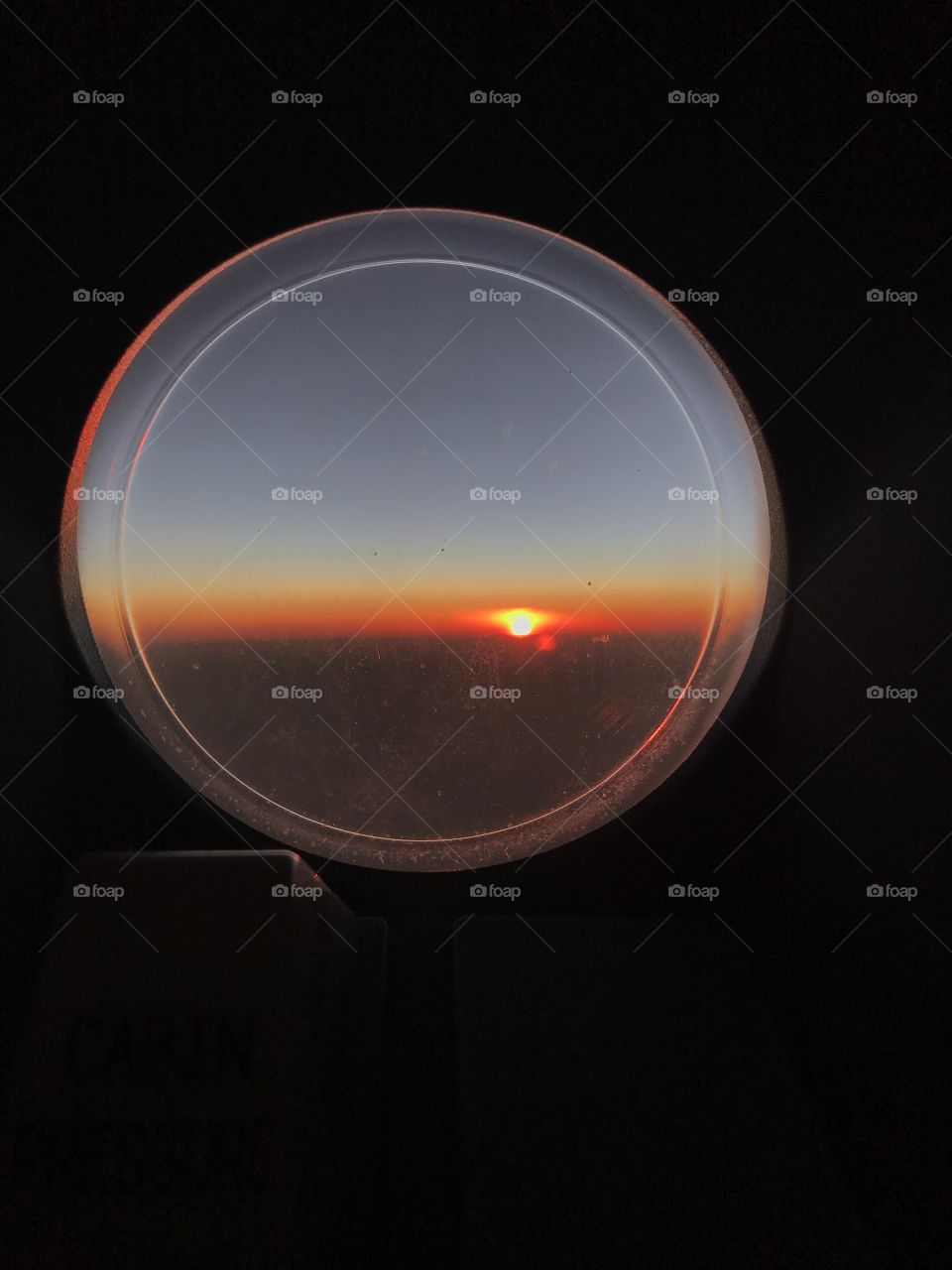 Sunset on the flight to heaven. 