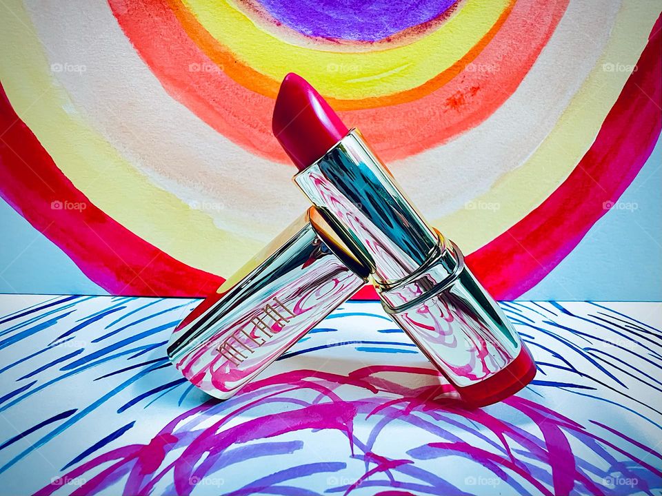 A bright, beautiful Milani lipstick, adds a stunning pop of color