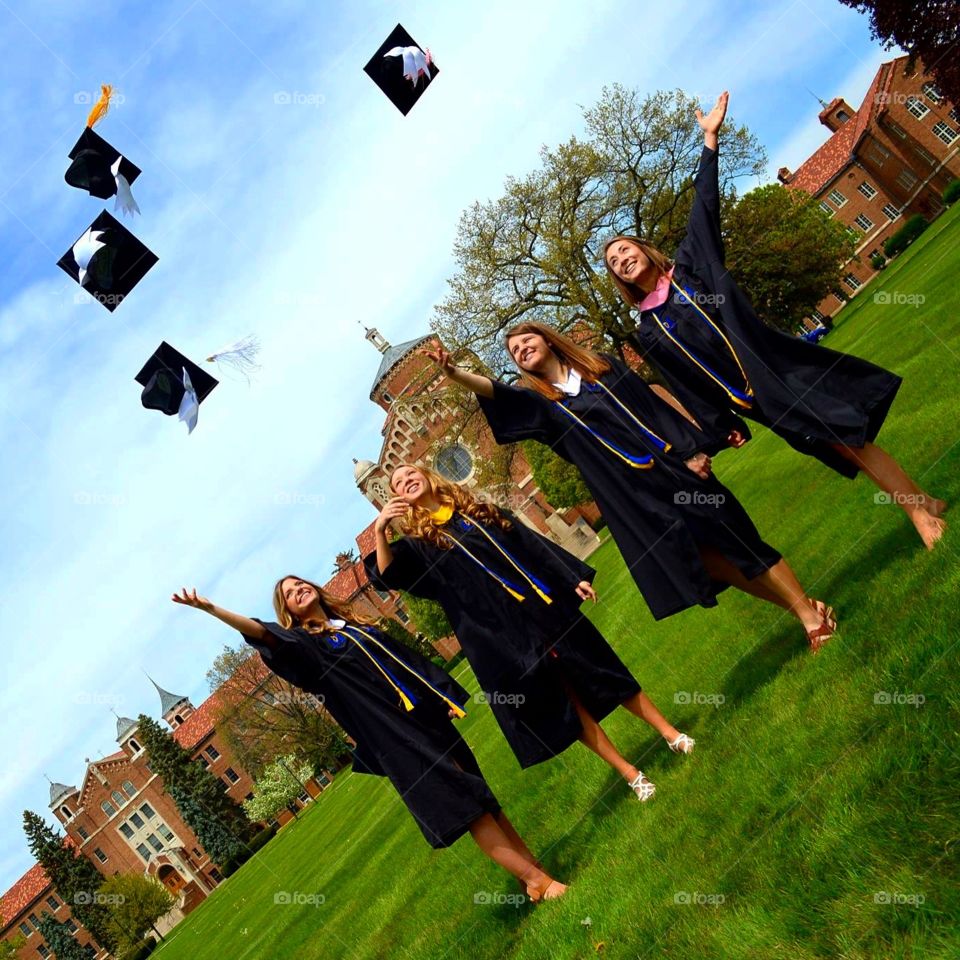 College educated, they graduated.