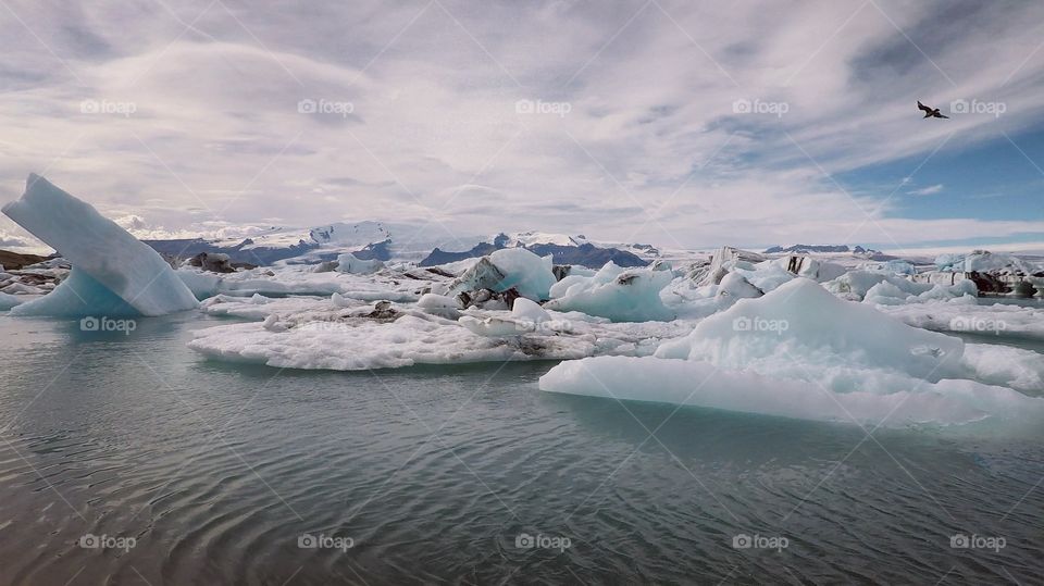 Glacier lagoon in Iceland 