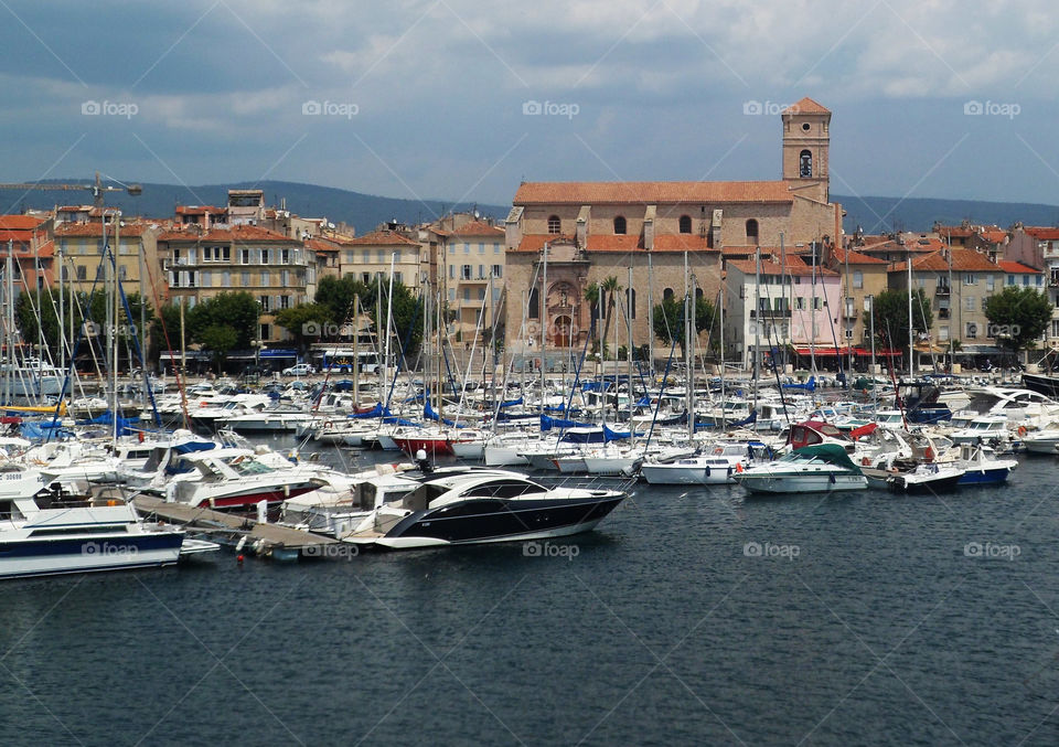 Port in La Ciotat in France