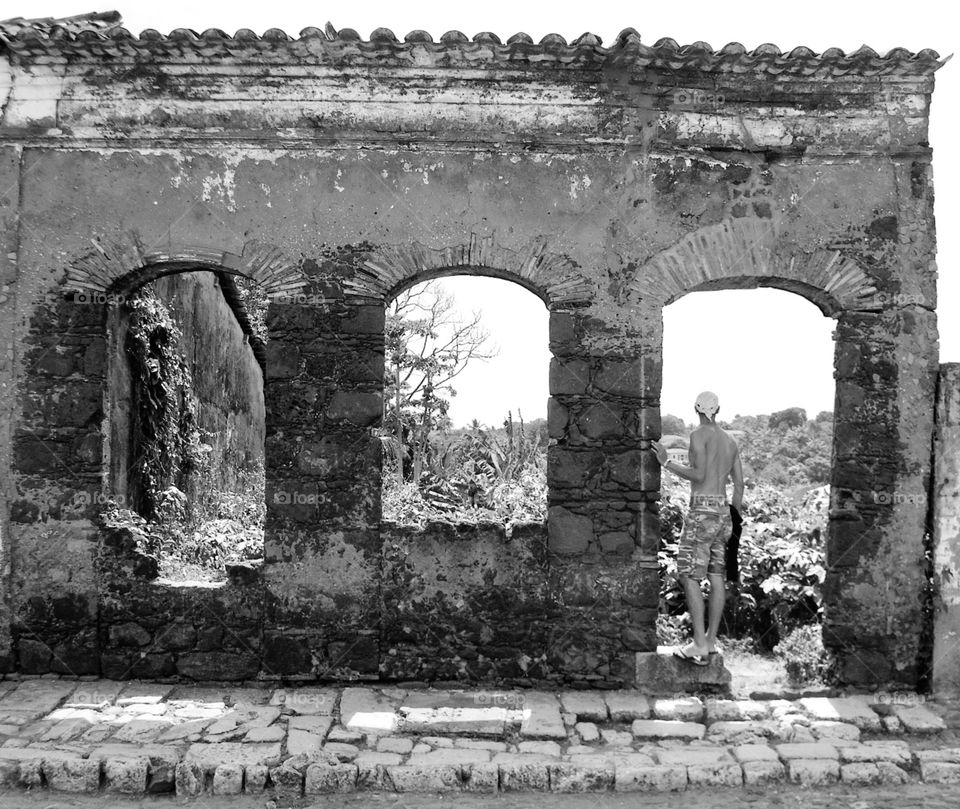 Man looking for the future 