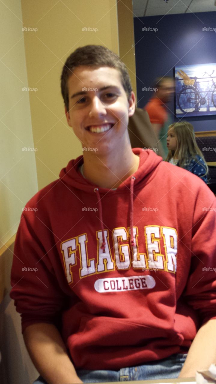 lunch with my college son!. nice to spend time with my baby!  I've missed this boy!