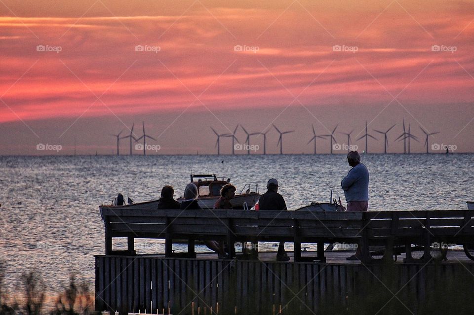 Sunset on the jetty