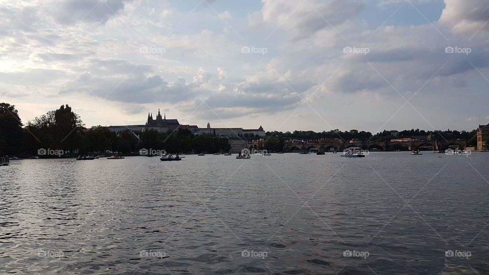 Vltava river and Pragur castle