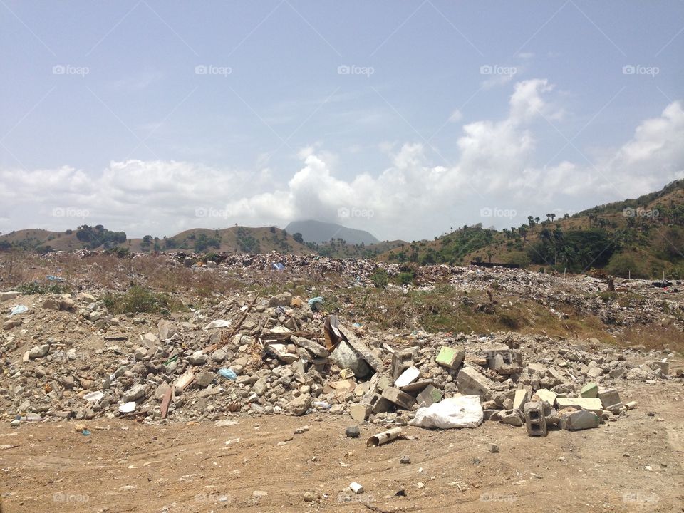 Third world problems. Photograph of a dump site in Dominican Republic in which I visited during a mission trip. 