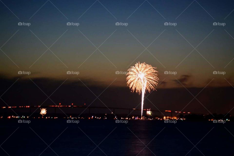 Starburst over the Pax. Patuxent River, MD