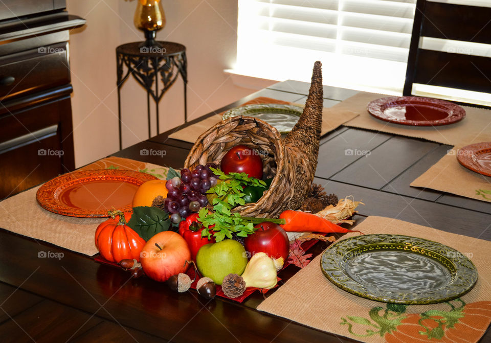 Cornucopia centerpiece 