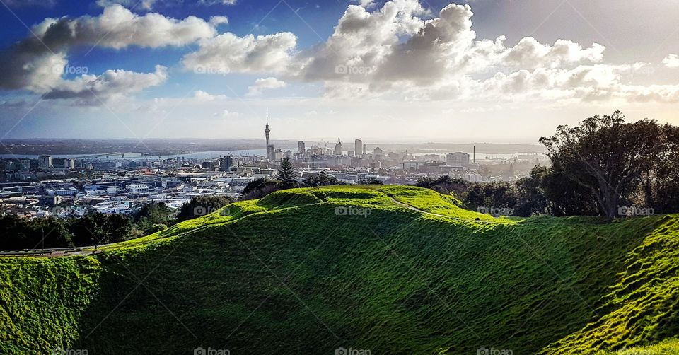 Auckland from Mt. Eden summit