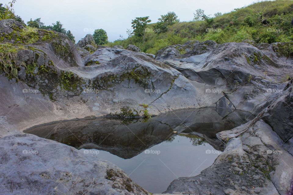 Natural water spring