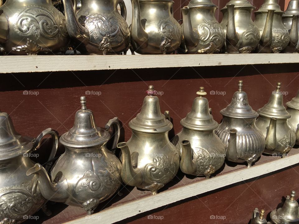 Teapots in Morocco 