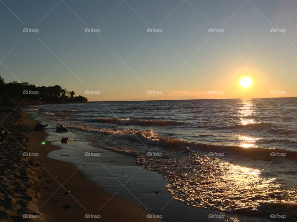 Lake Superior. Lake Superior sunset