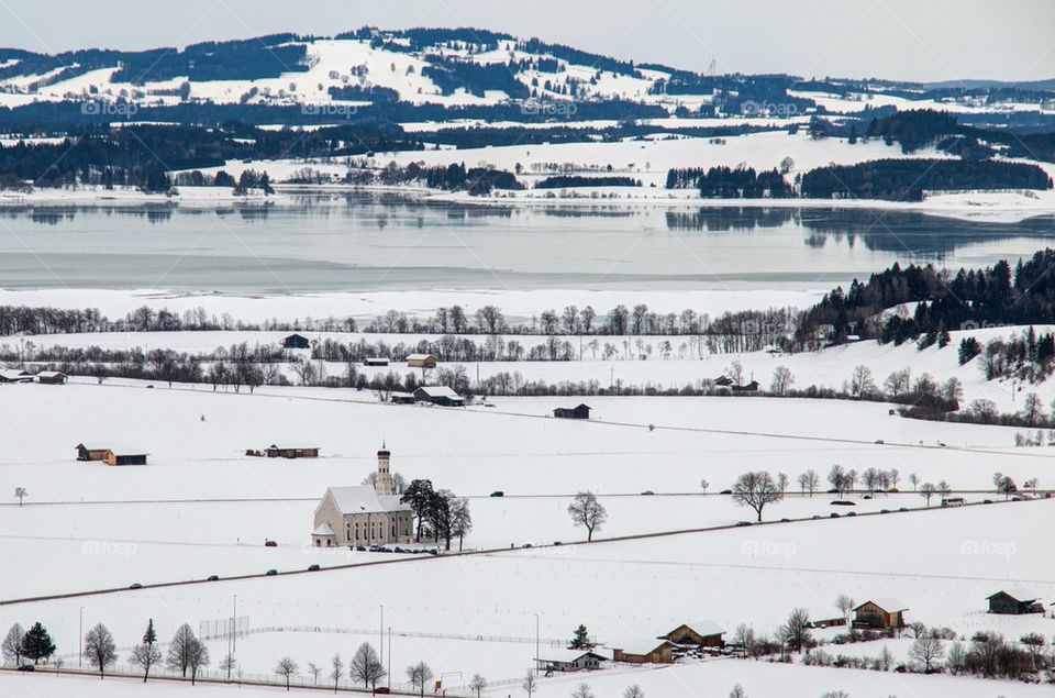 Bavaria in snow 