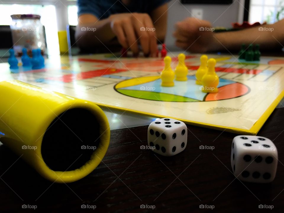 Family board game night 