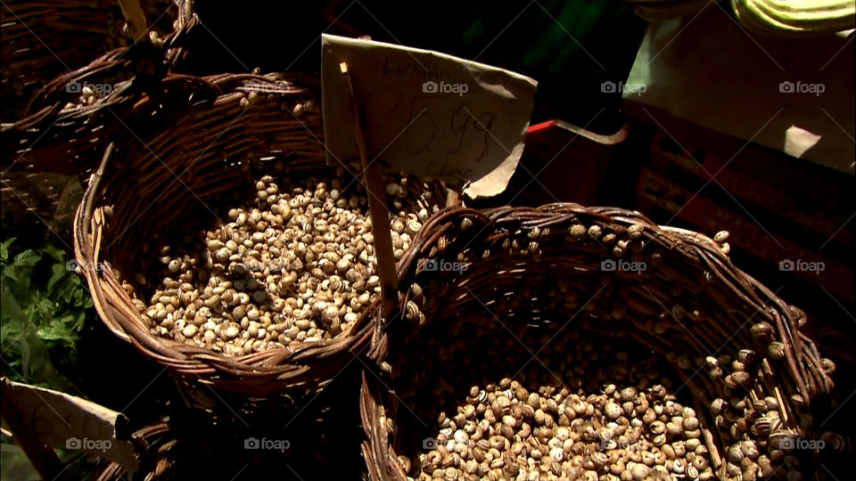 Lumachine, mercato della Vucciria, Palermo