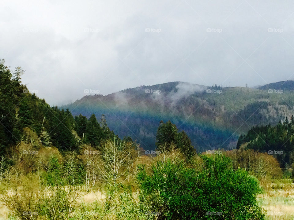 Rainbow on Oregon Coast