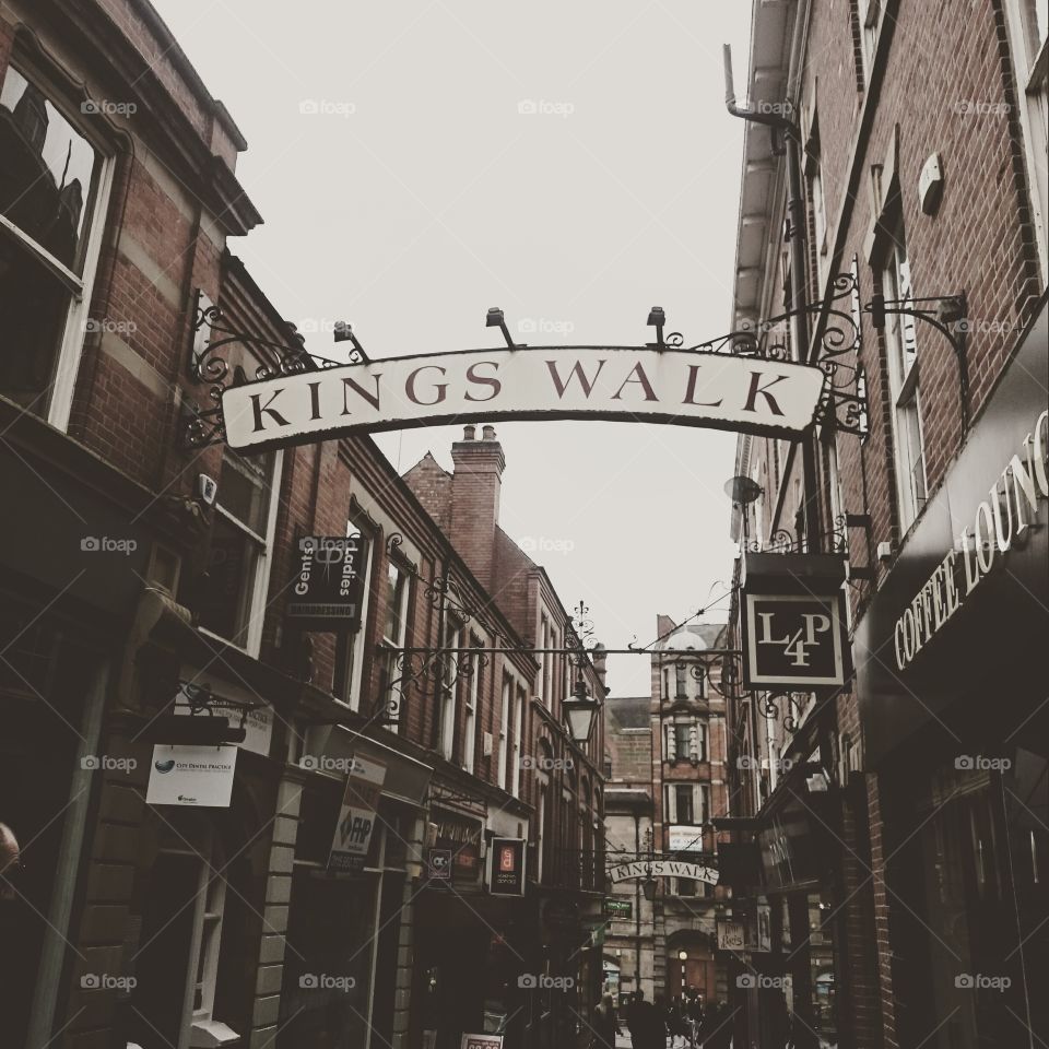 vintage alley . the alley in Nottingham 