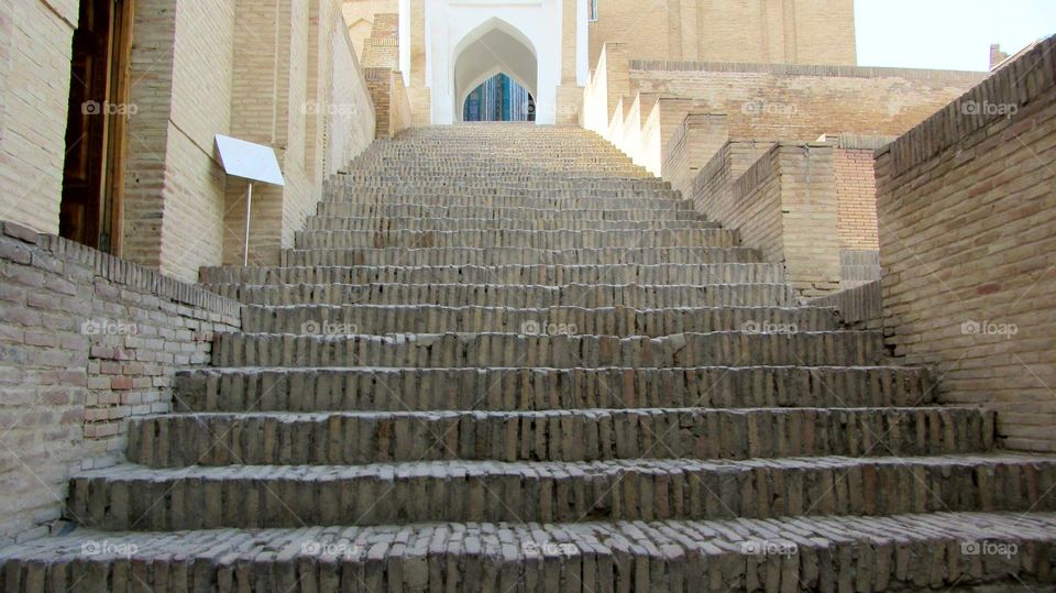 Brick staircase