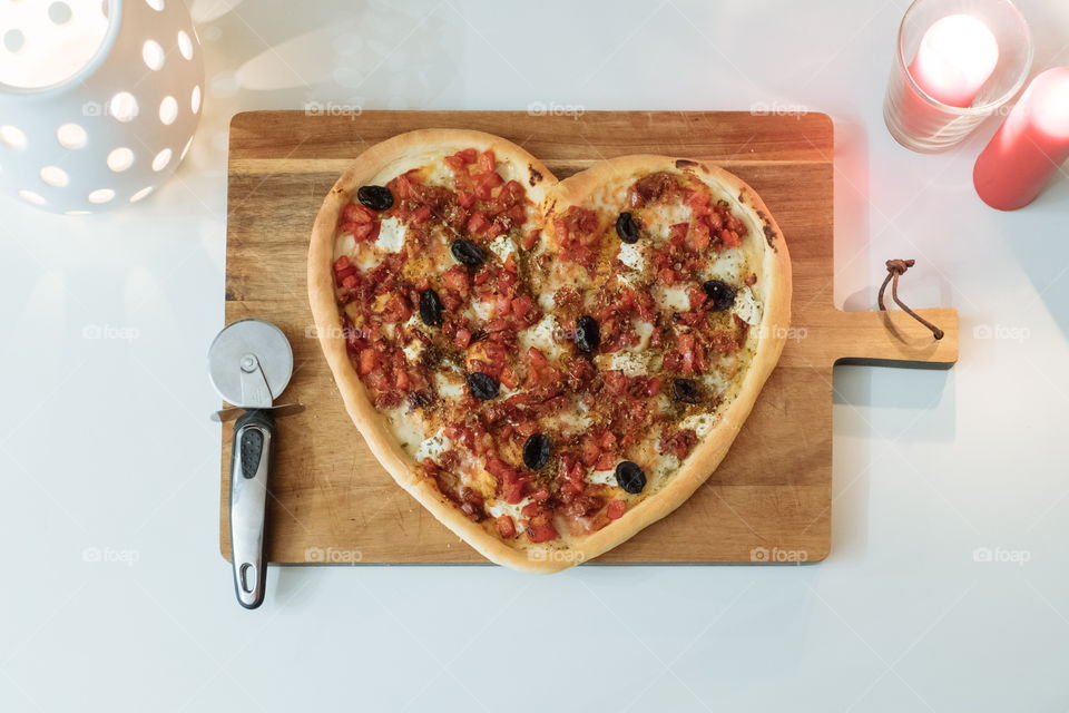 Hearty Valantine’s Pizza Dinner