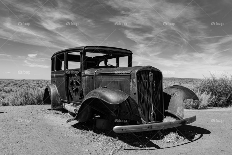 A relic from the past on route 66 in Arizona.