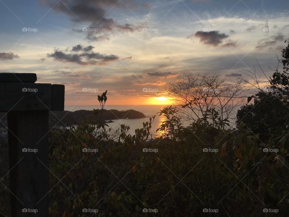 Atardecer en la playa