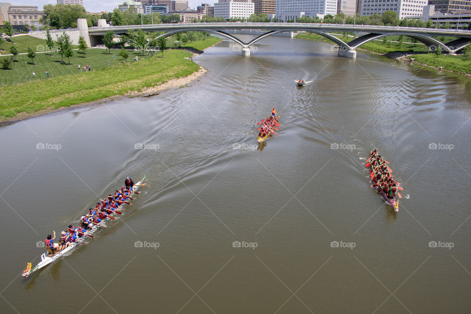 Dragon Boat Racing on the Olentangy River 