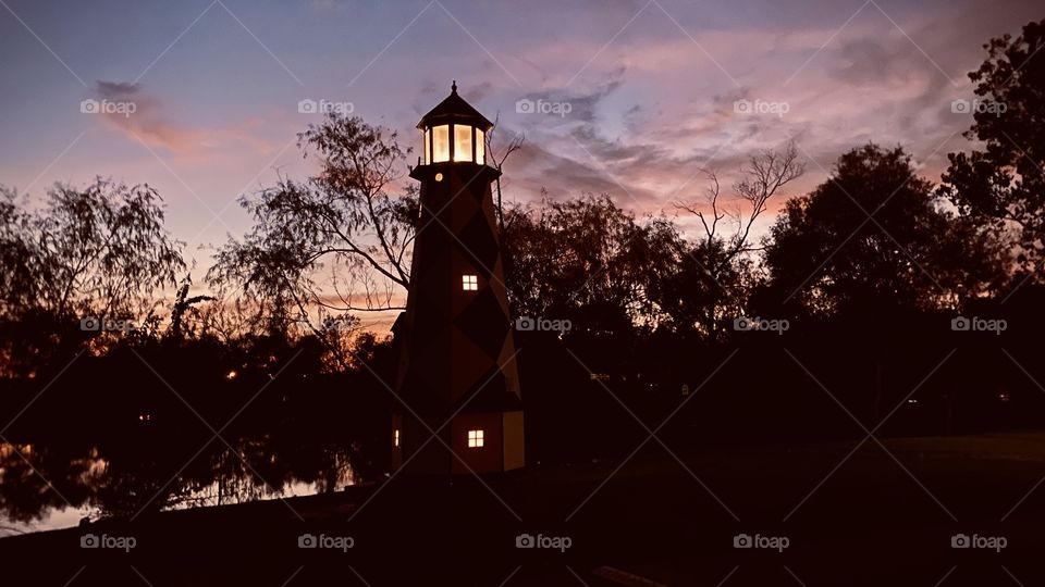 We’ll Add a New Addition to the Evening A Small Lighthouse in the Evening Sky. The Evening blasting with Colours of the Day. Gorgeous!